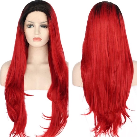 ❤️CANDY RED 22” OMBRÉ Lace Front Wig *NWT*❤️ main image 6